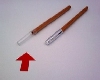 Kajal-Stift leer Deckel durchsichtig