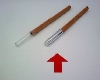 Kajal-Stift leer Deckel silbrig