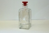 Klarglasflasche Vierkant mit Kunststoffzapfen 200 ml