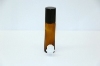 Roll-on Braunglas 10 ml, Verschluss schwarz